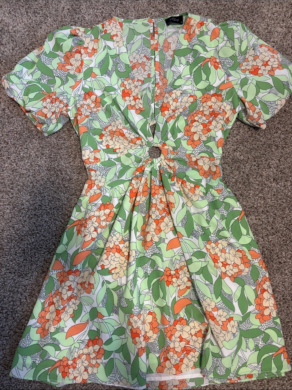 Green Floral Dress